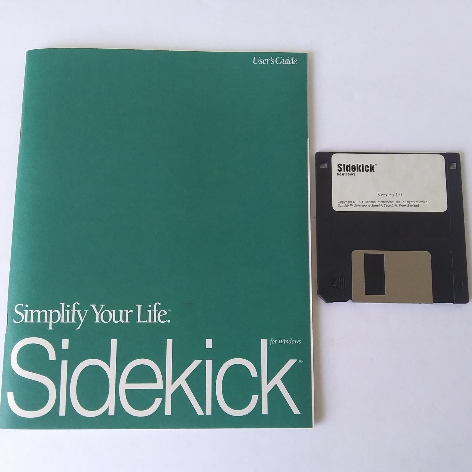 Sidekick for Windows User's Guide and Disk Version 1.0-1994