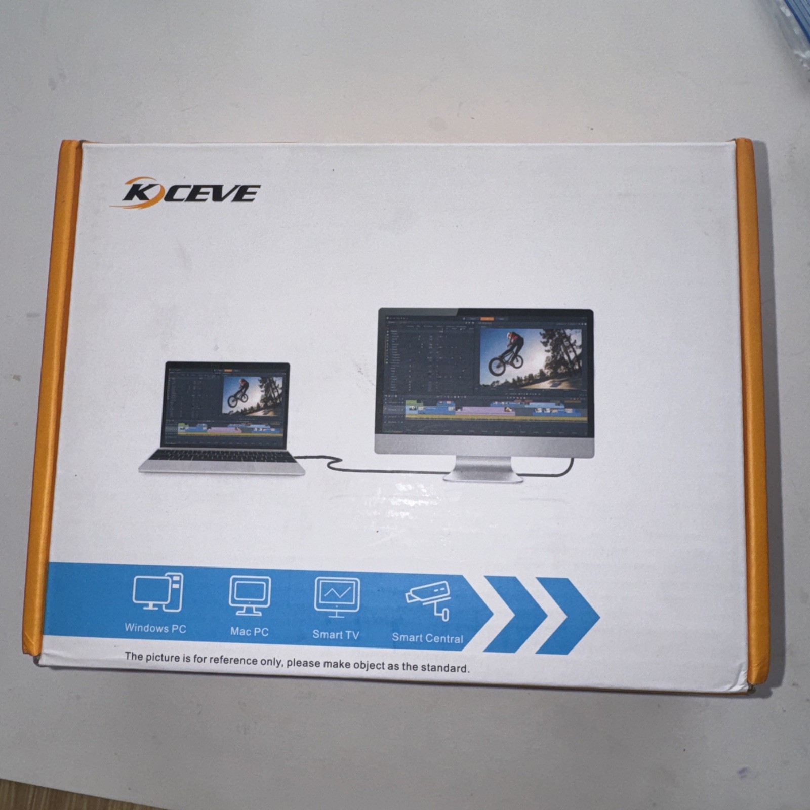 KCEVE HDMI KVM Switch, 2 Port USB and HDMI 4K@60Hz Switch Adapter Box kc 201