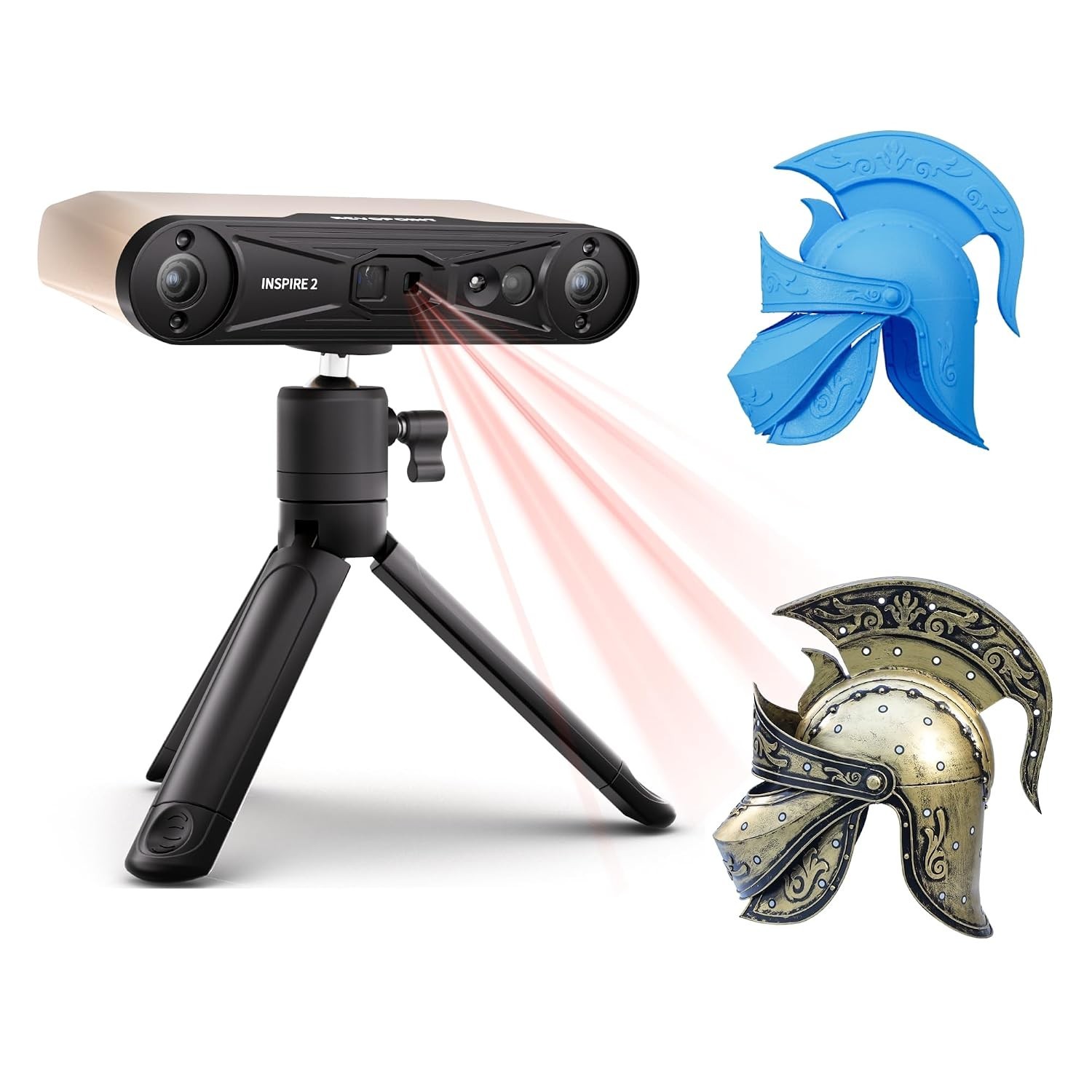 Revopoint Inspire 2 - 3D Scanner | Wireless Handheld 3D Printing Outdoor Laser