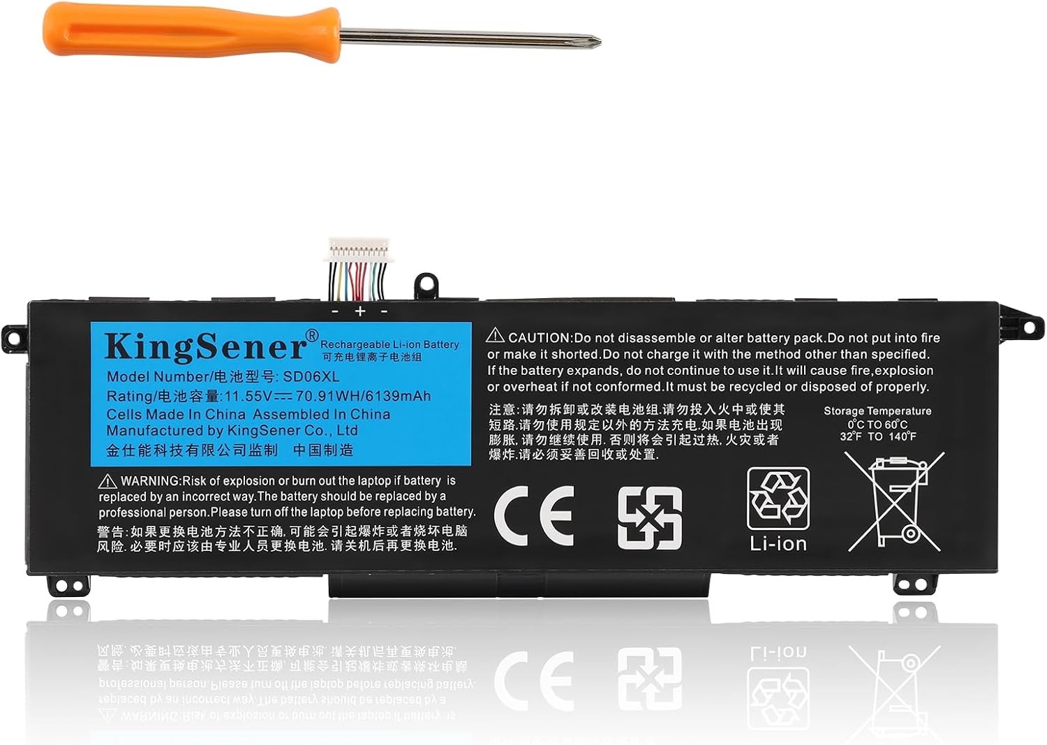 SD06XL Battery for HP Omen 15 ek 15 en 70.91WH Compatible with HP Omen 15 ek 15
