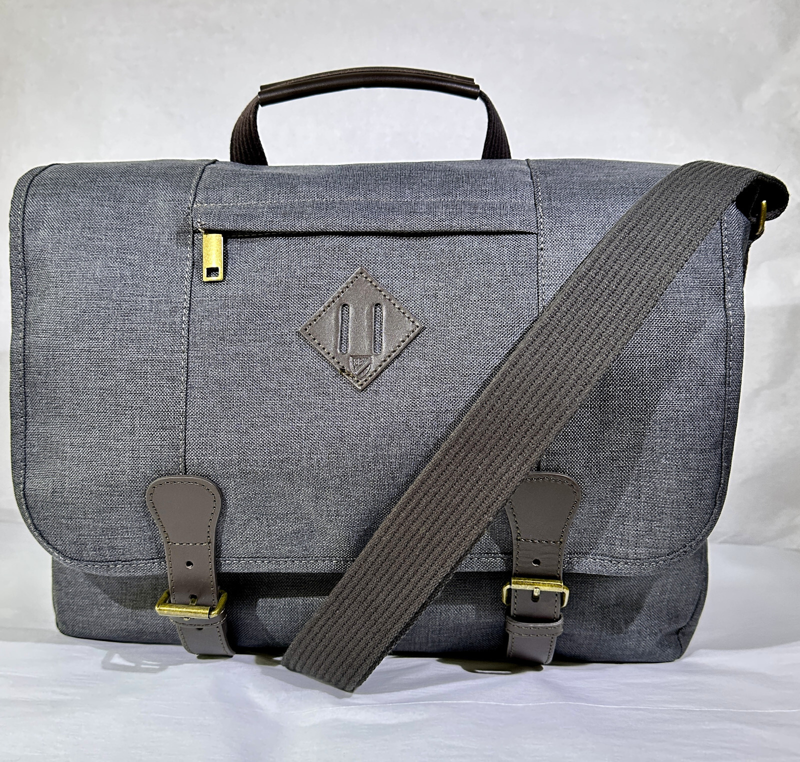 Cremieux Gray Polyester Messenger Bag