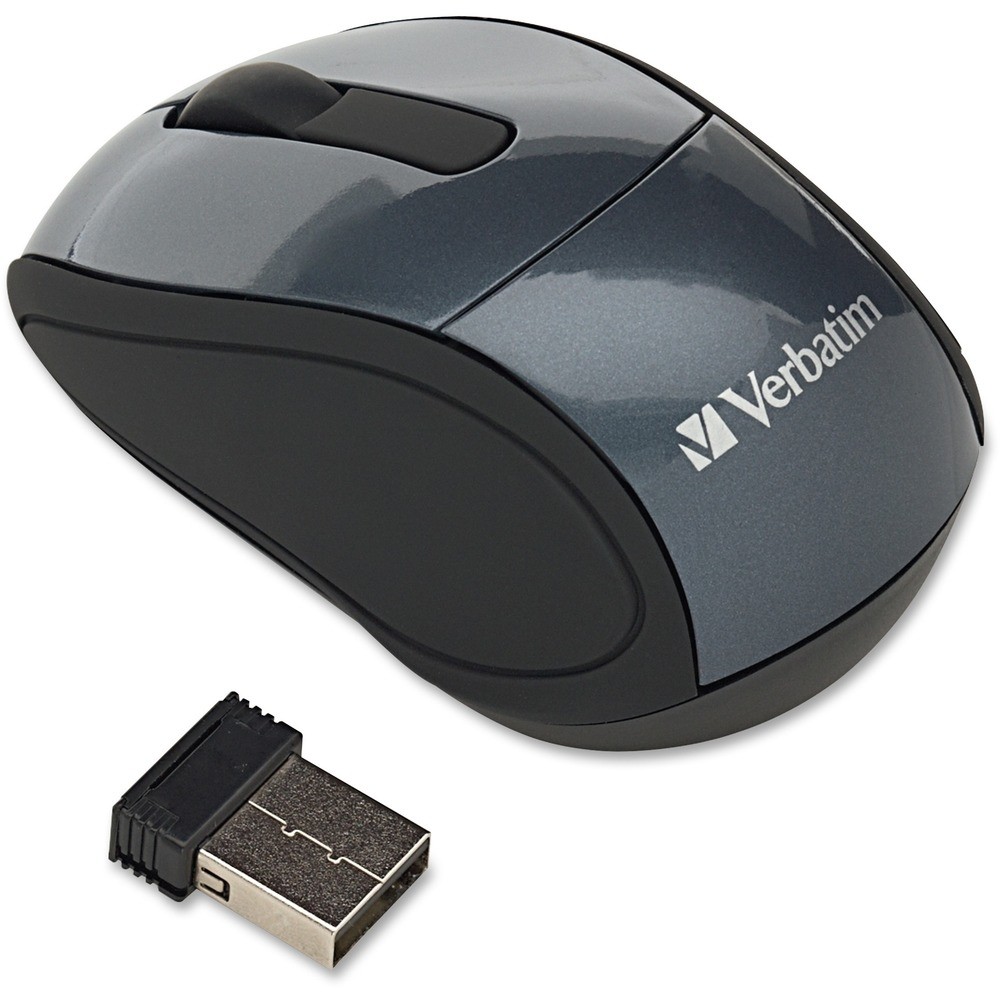 Verbatim Corporation 97470 Wireless Optical Mouse Black Travel Nano Receiver
