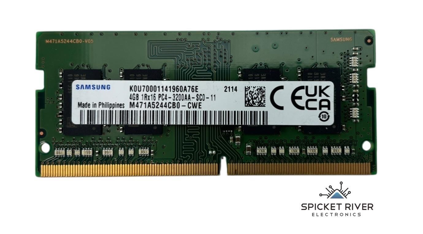 Lot of 2 - Samsung M471A5244CB0-CWE 4GB 1Rx16 PC4-3200AA DDR4 SODIMM RAM