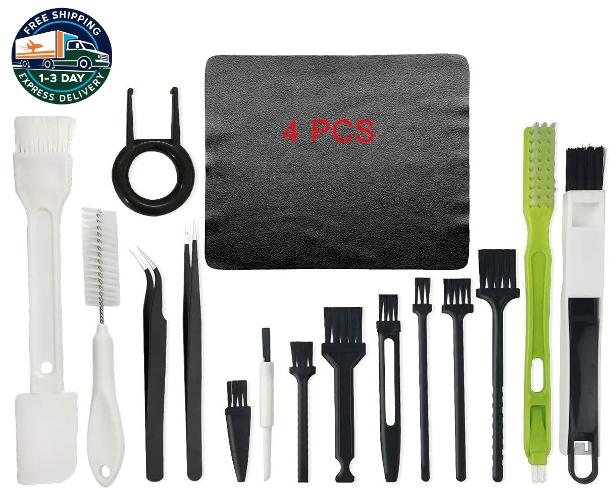 Kit de limpieza para computadora, 19 en 1, cepillos multiusos, antiestáticos