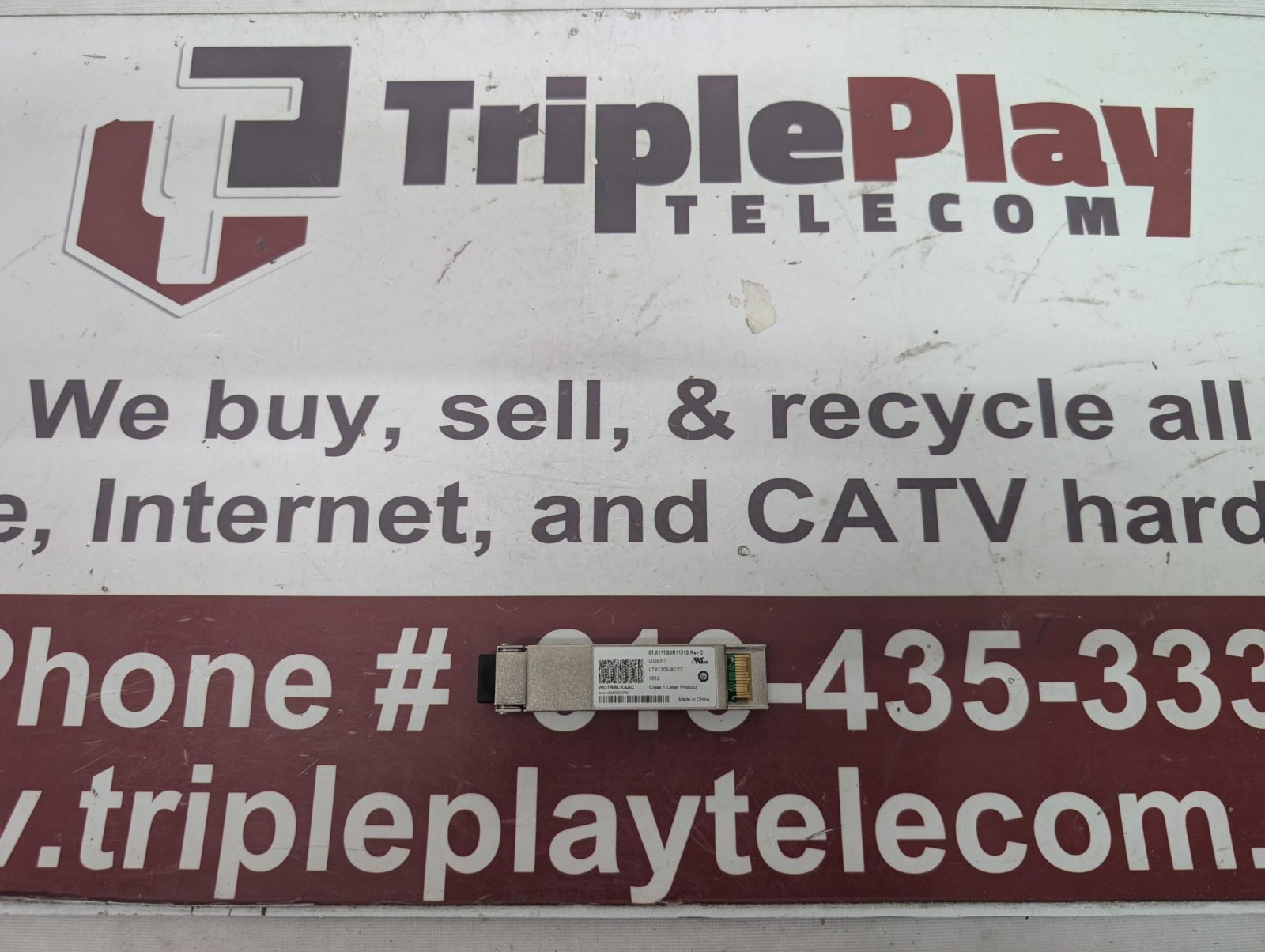 Tellabs 81.X111GSR1131S Rev C 1310nm Multi-rate XFP WOTRALKAAC transceiver
