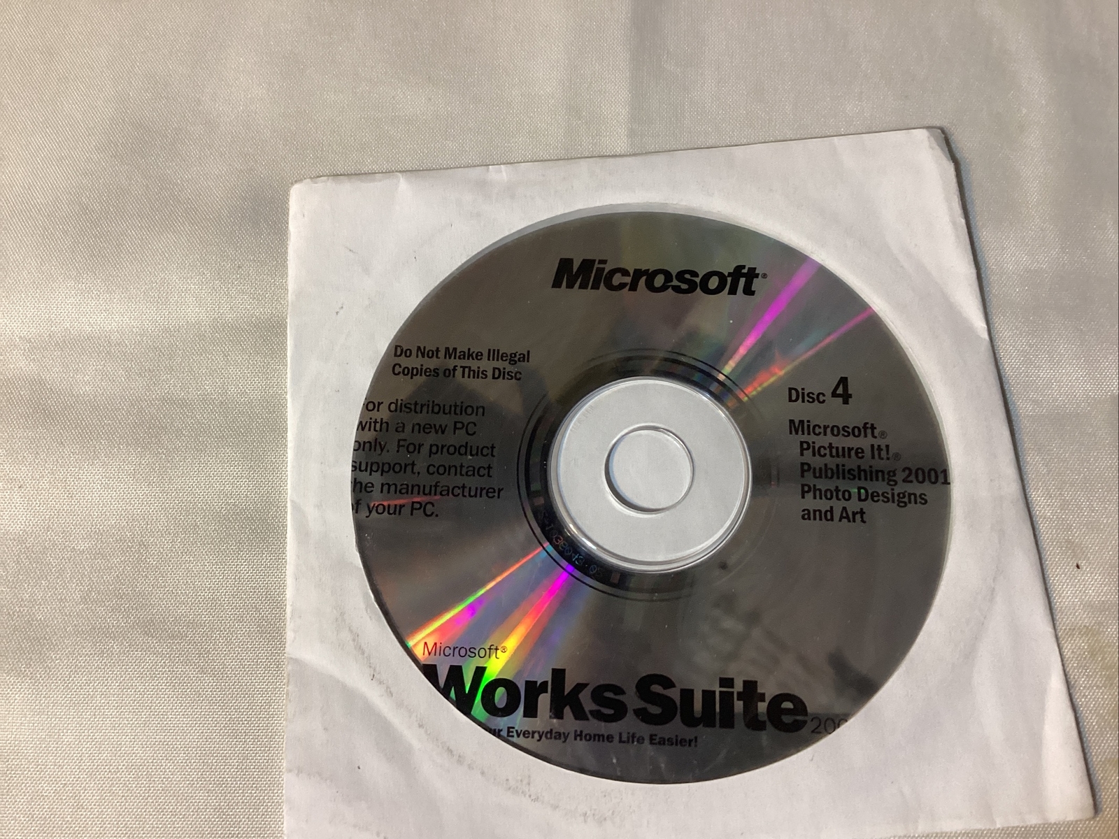 Microsoft Works Suite PC Software Disc 4