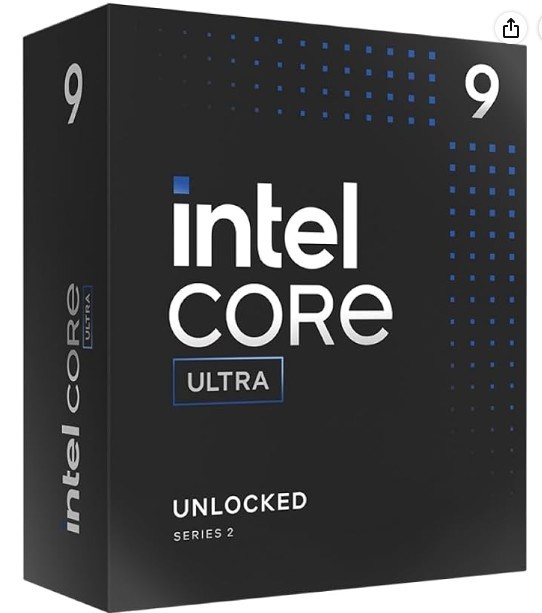 Intel Core Ultra 9 CPU 285K 24 cores (8 P-cores + 16 E-cores) up to 5.7 Ghz