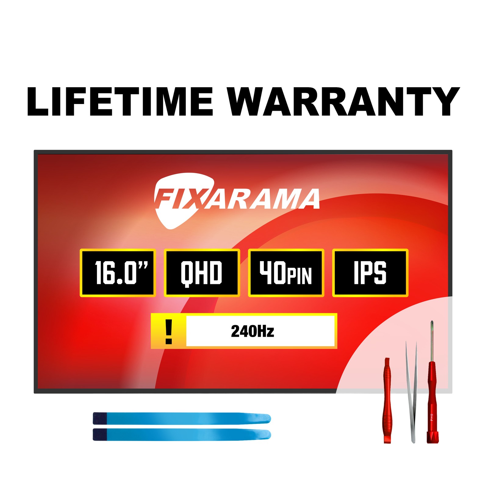 AUO B160QAN02.3 HW0A 1A 2A 6A 240Hz IPS LCD Screen + Tools GRADE A+ FIXARAMA