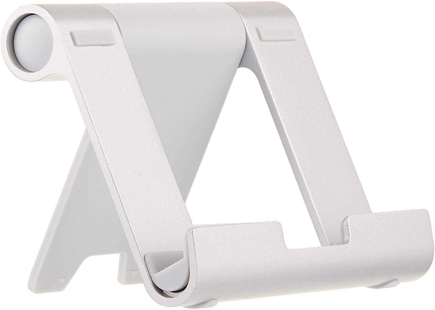 Amazon Basics Multi-Angle Portable Foldable Stand for Tablets, Silver