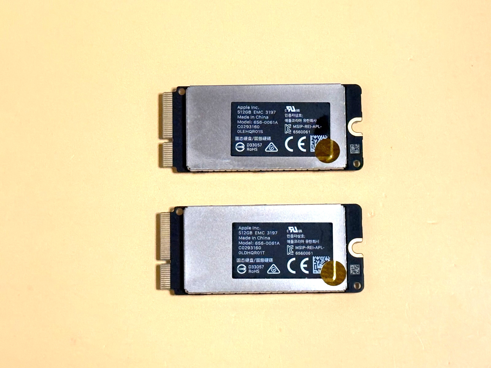 1TB (2 x 512GB) Apple iMac Pro A1862 SSD Flash Storage 656-0061A EMC 3197 - 7151