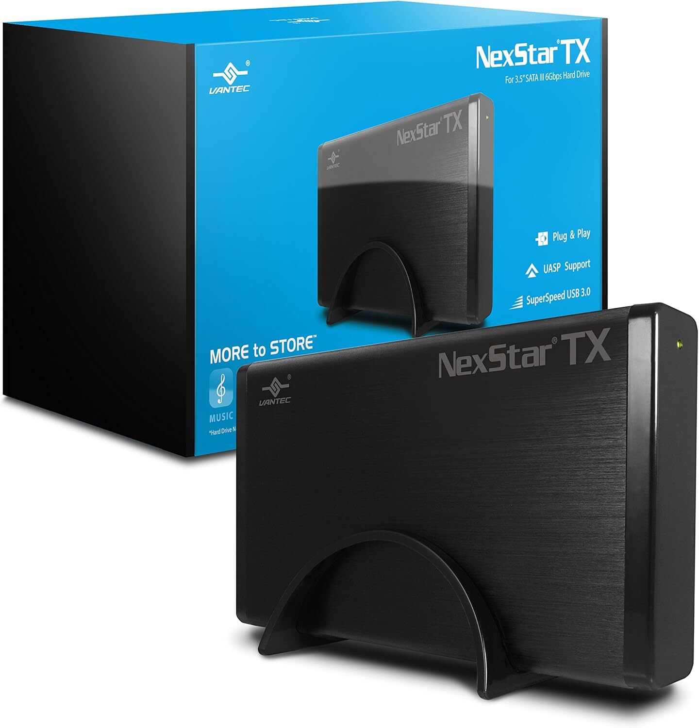Vantec Nexstar Tx 3.5" Usb 3.0 Hard Drive Enclosure (Nst-328s3-bk ),Bl Personal 