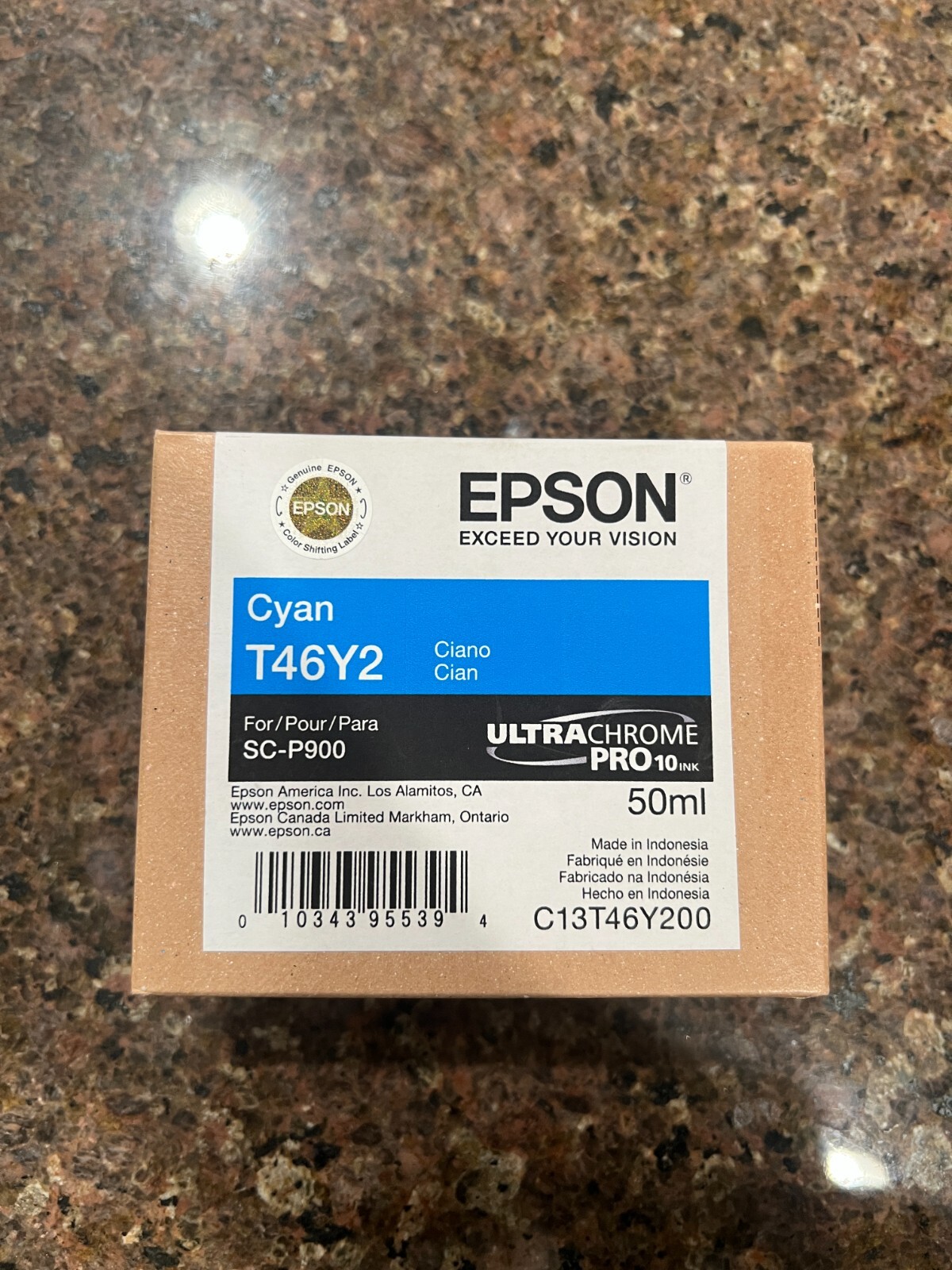 Genuine Epson UltraChrome PRO10 Ink Cartridge Cyan T46Y2 (P900)