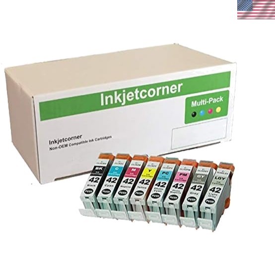 Advanced CLI-42 Ink Cartridges for Canon Pro-100 with Led Ink Level Indicator