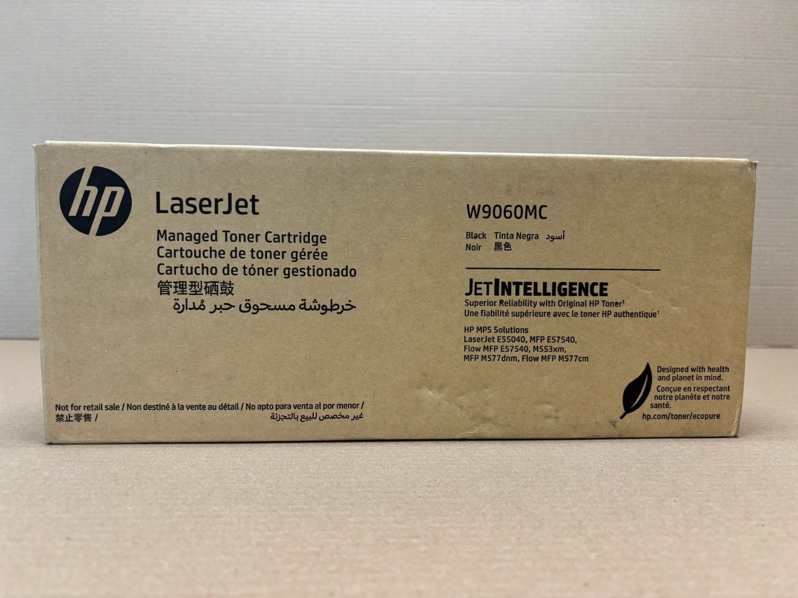 New Genuine HP E55040, E57540, M553xm, M577 Black Toner W9060MC