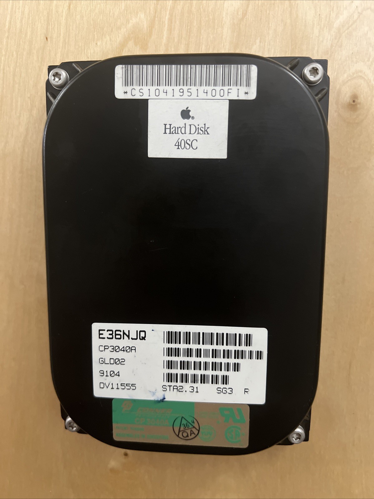 Conner CP3040A 40SC 50-Pin Sg3RHard Drive