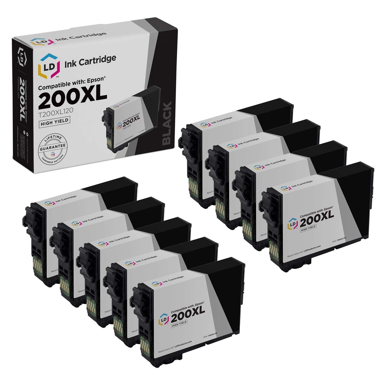 LD Replacement for Epson T200XL120 9PK HY Ink XP-400 XP-200 WF-2520 WF-2530
