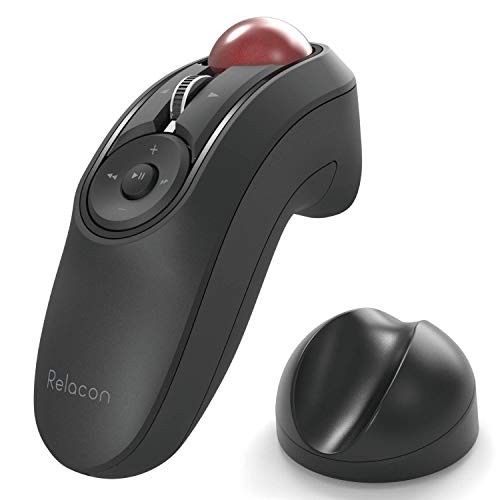 ELECOM Relacon Bluetooth Trackball Mouse Handheld Media Control Y862677