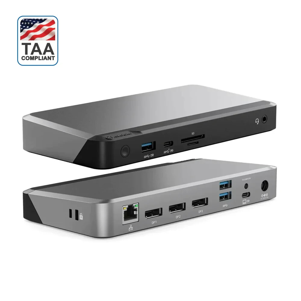 AU SELLER Alogic "B GRADE" DUPRMX3  USB-C Triple 4K Docking Station Only- NO PSU