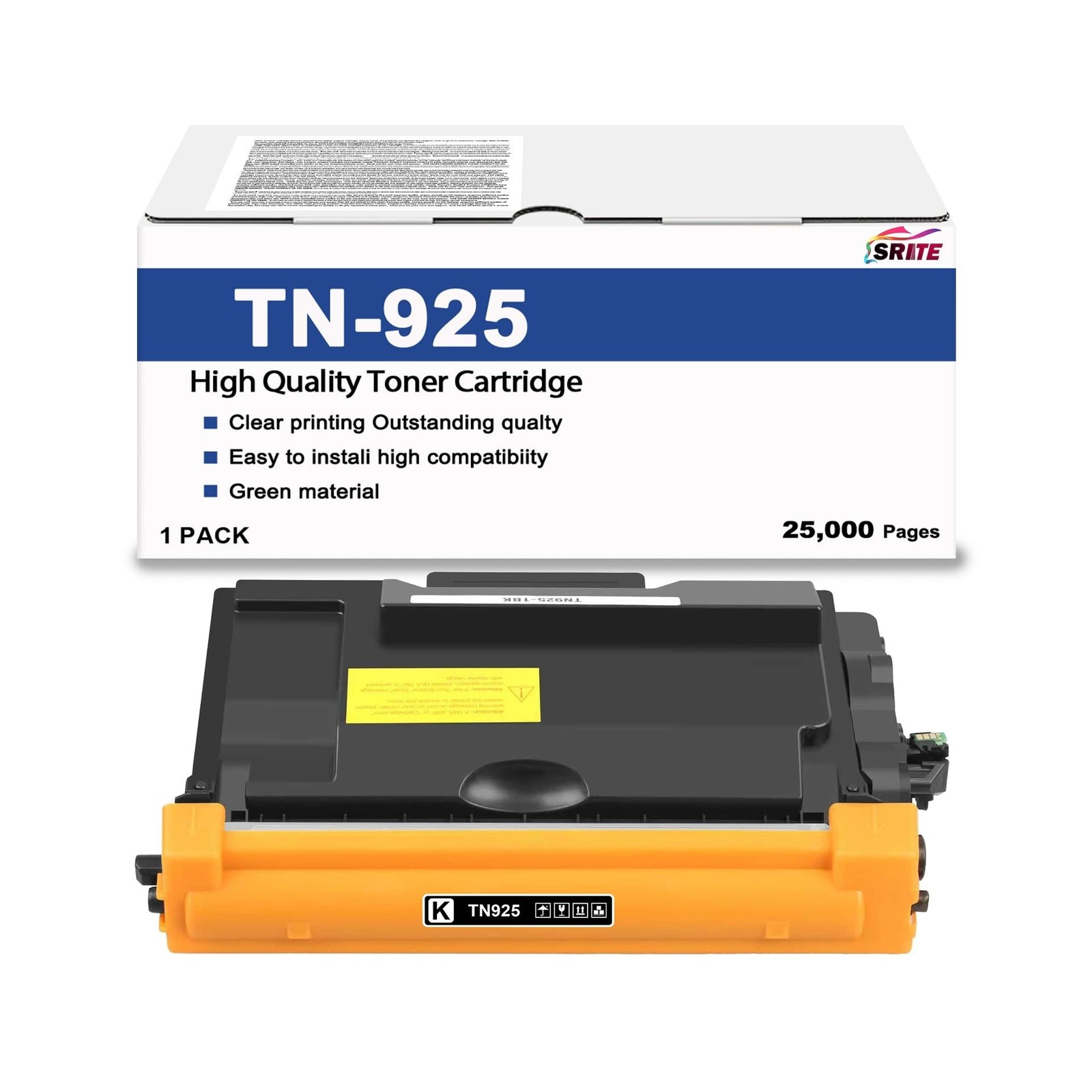 SRITE TN925 TN-925 Black Toner Cartridge Replacement for HL-L6415DWT HL-L6415...