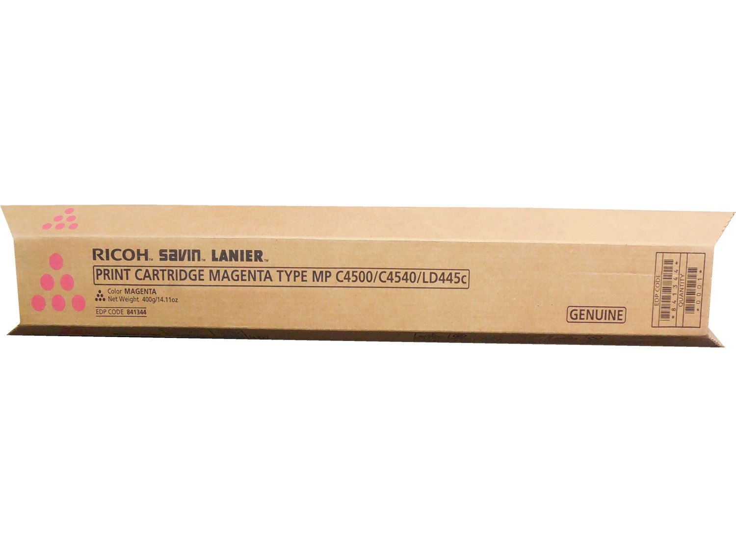 Ricoh 841344 Magenta Toner Cartridge Genuine OEM
