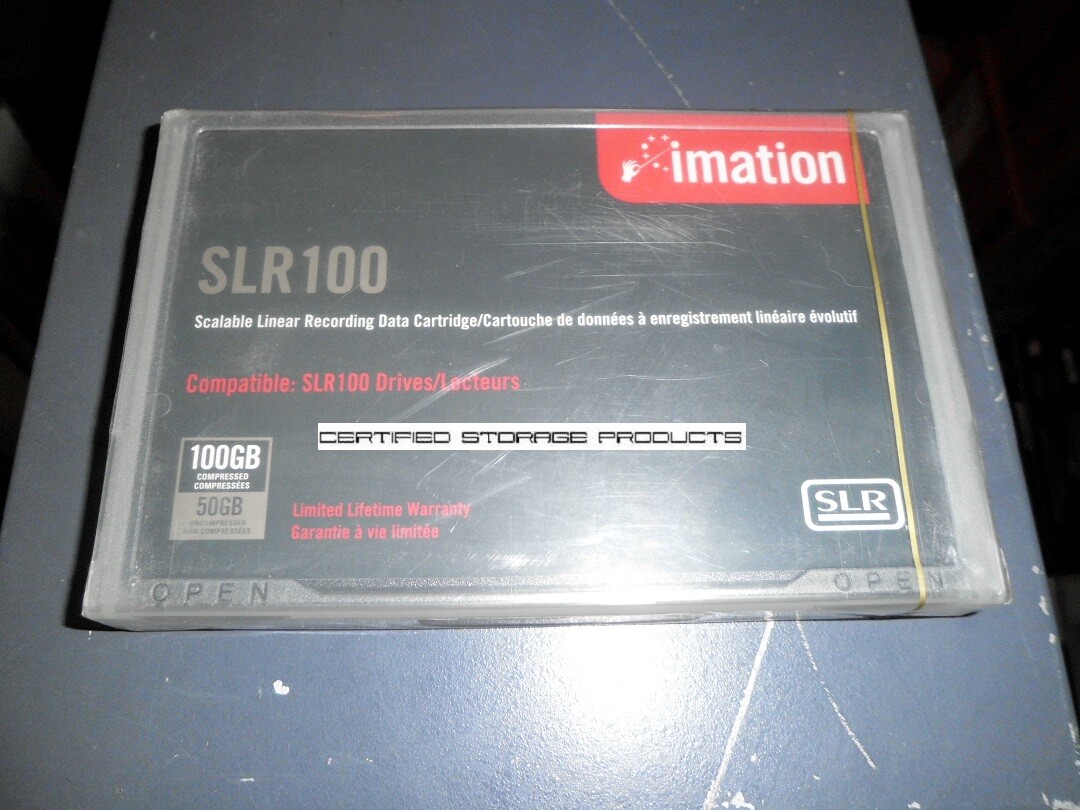 NEW Imation SLR100 SLR 100GB QIC Data Tape Cartridge 41069 431891 35L0968 Sealed