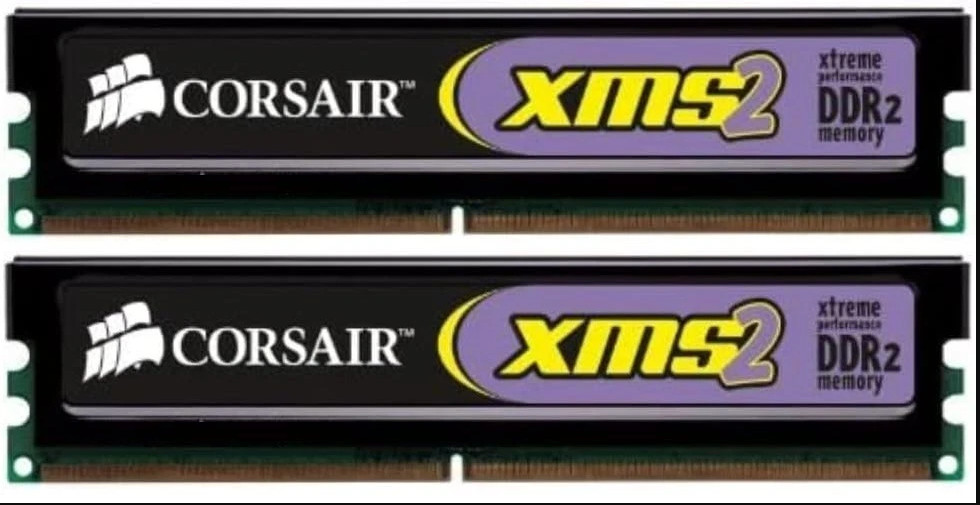 Corsair XMS2 2GB (2x2GB) DDR2 800 MHz (PC2 6400) Desktop Memory- CM2X2048-6400C5