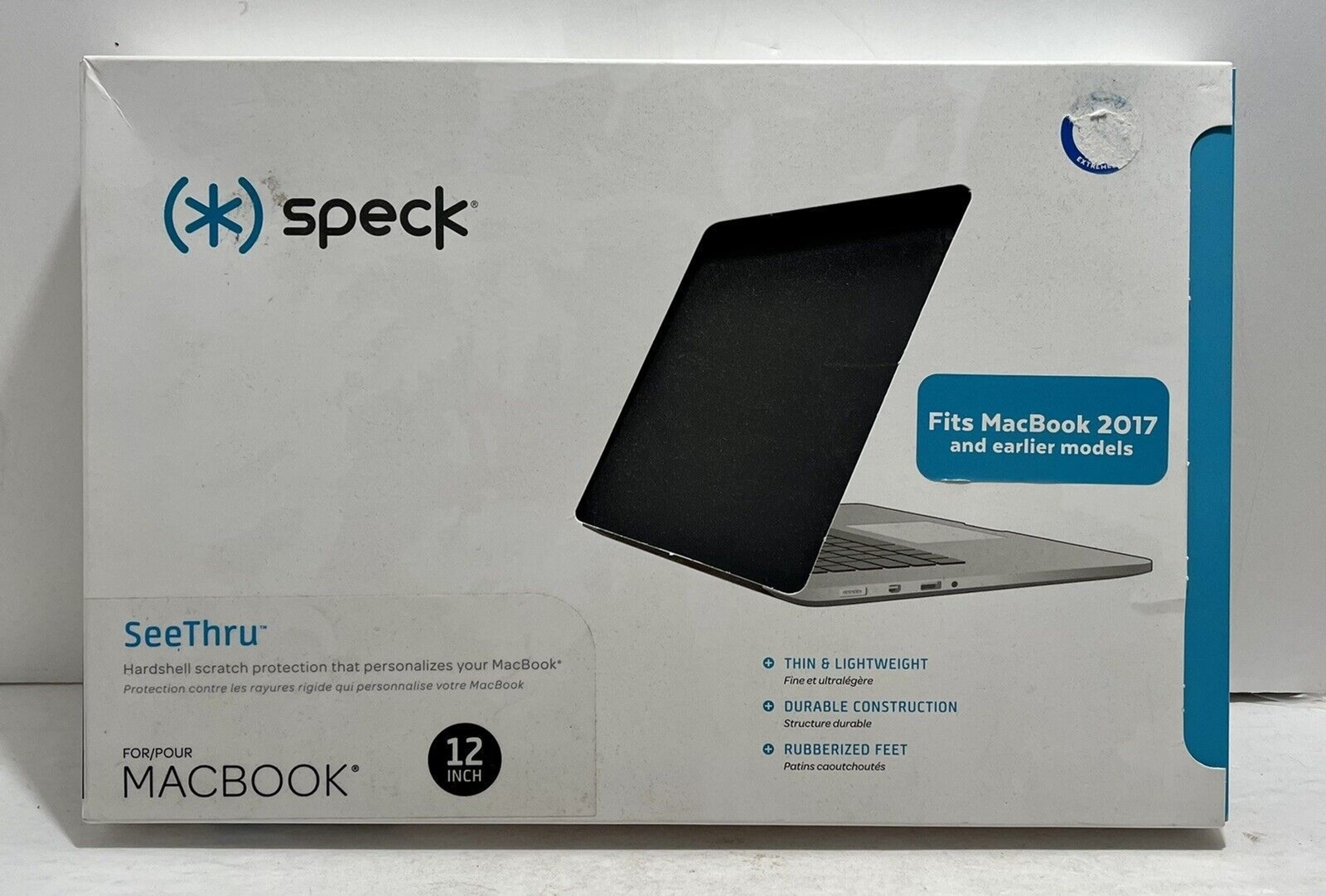 Speck SeeThru Hardshell Case 12” Matte Grey Macbook Pro 2017 & Earlier Models