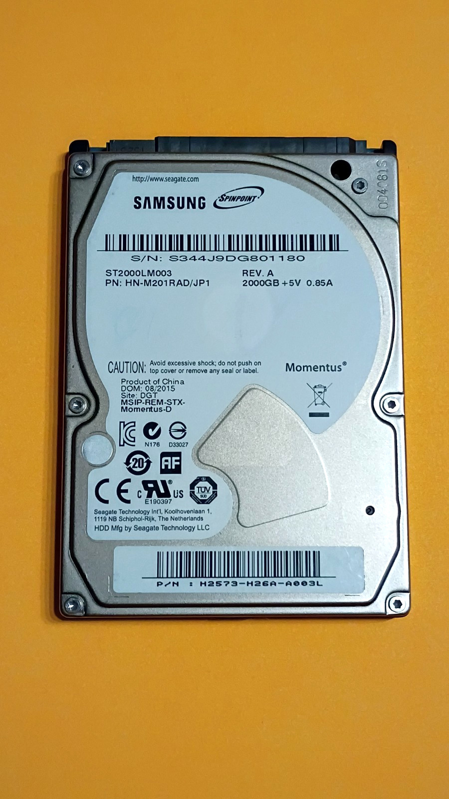 2TB 2000GB Seagate ST2000LM003 2.5" Hard Drive - [76 Hours] - Very Low Hours✅