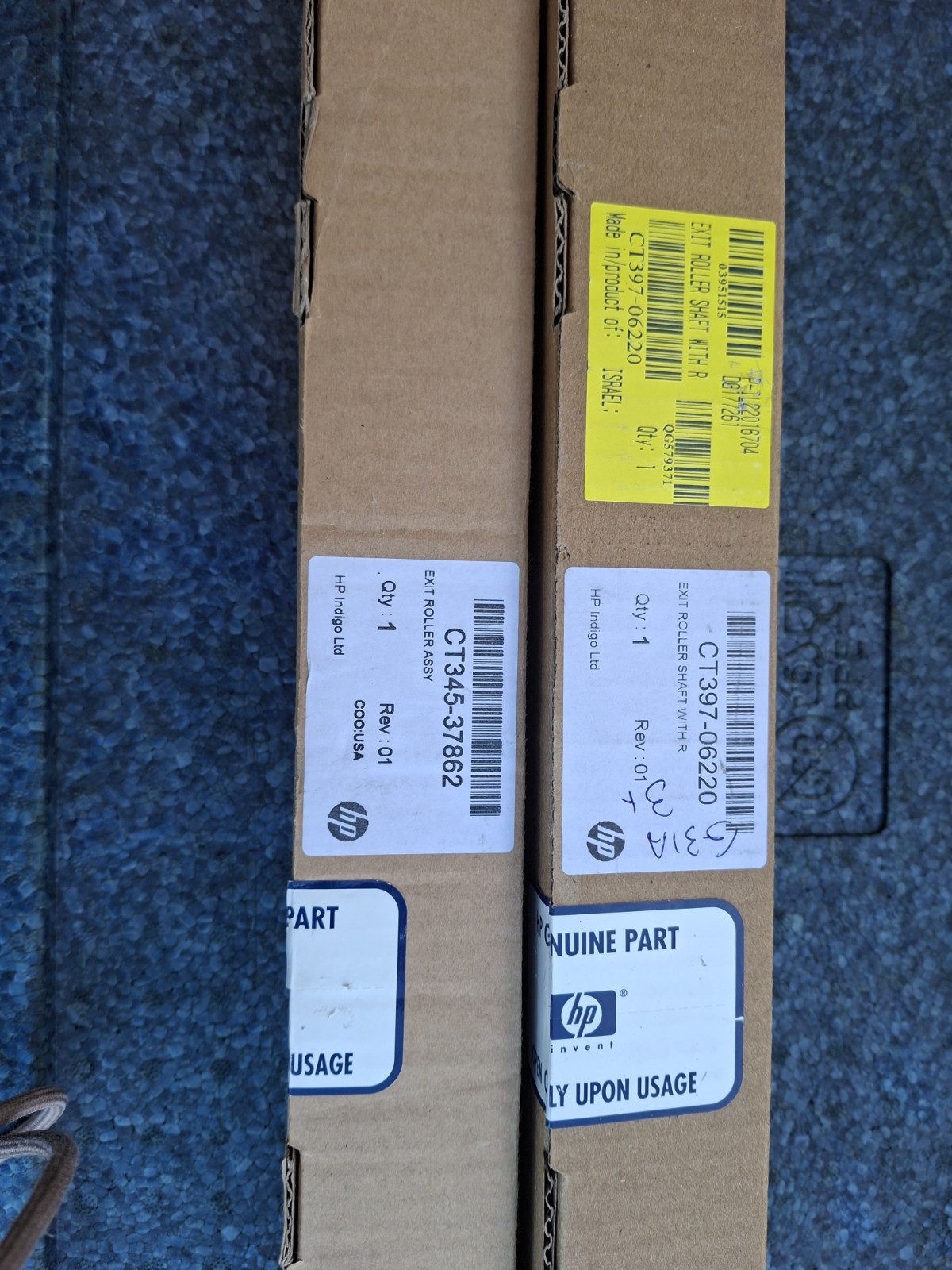 HP Indigo Exit Roller + Shaft CT397-06220 with H, Replacement CT345-37862 for S3