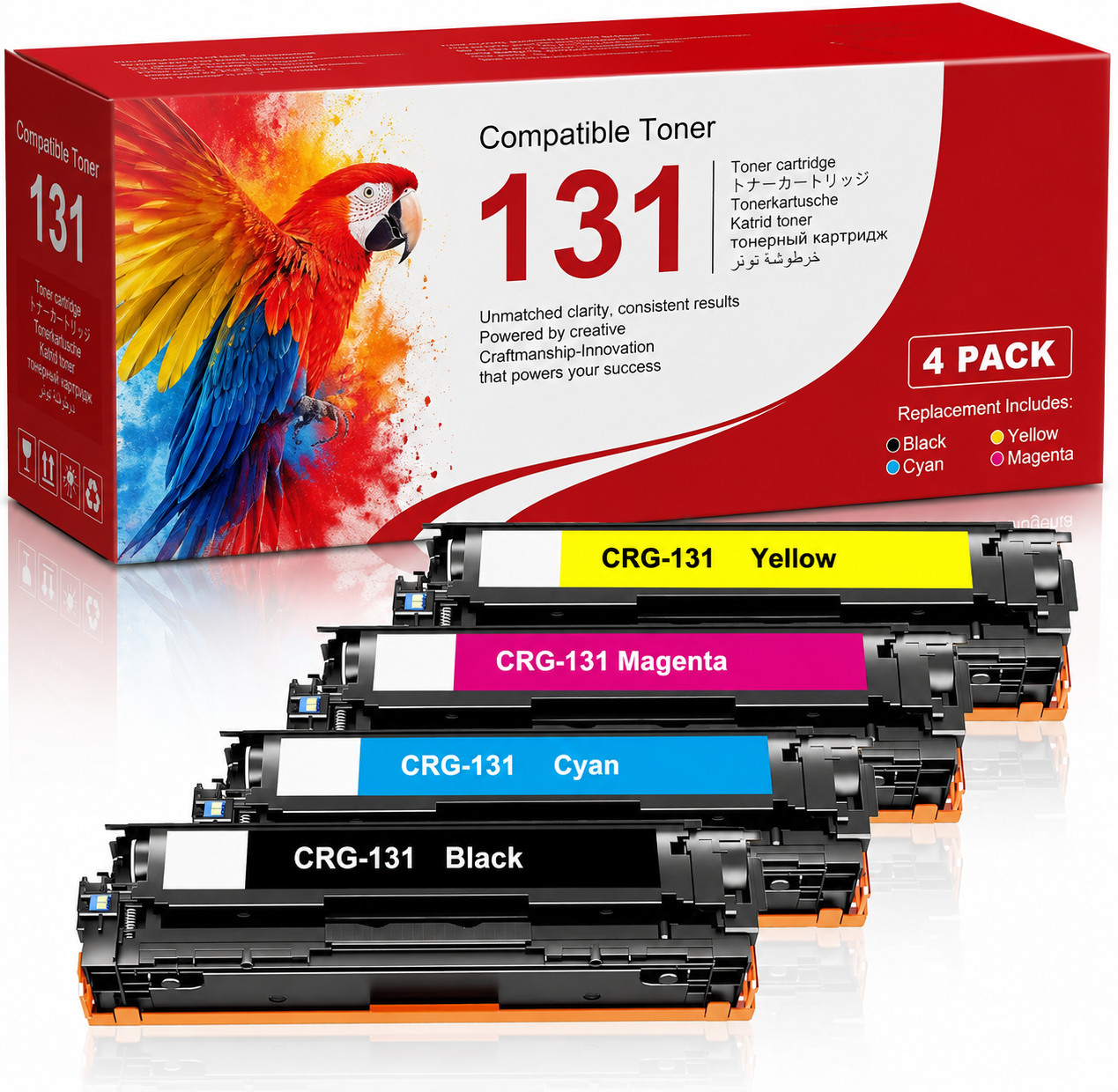 131 4PK CRG131 Toner Compatible For ImageClass MF624Cw MF8280Cw