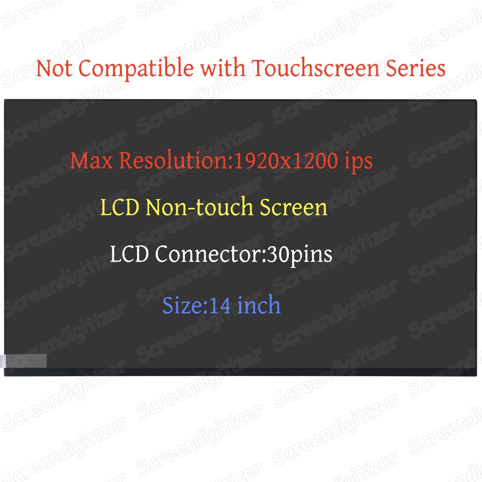 For Lenovo PN: 5D10V82501 14" WUXGA Non-Touch LCD Replacement Laptop Screen