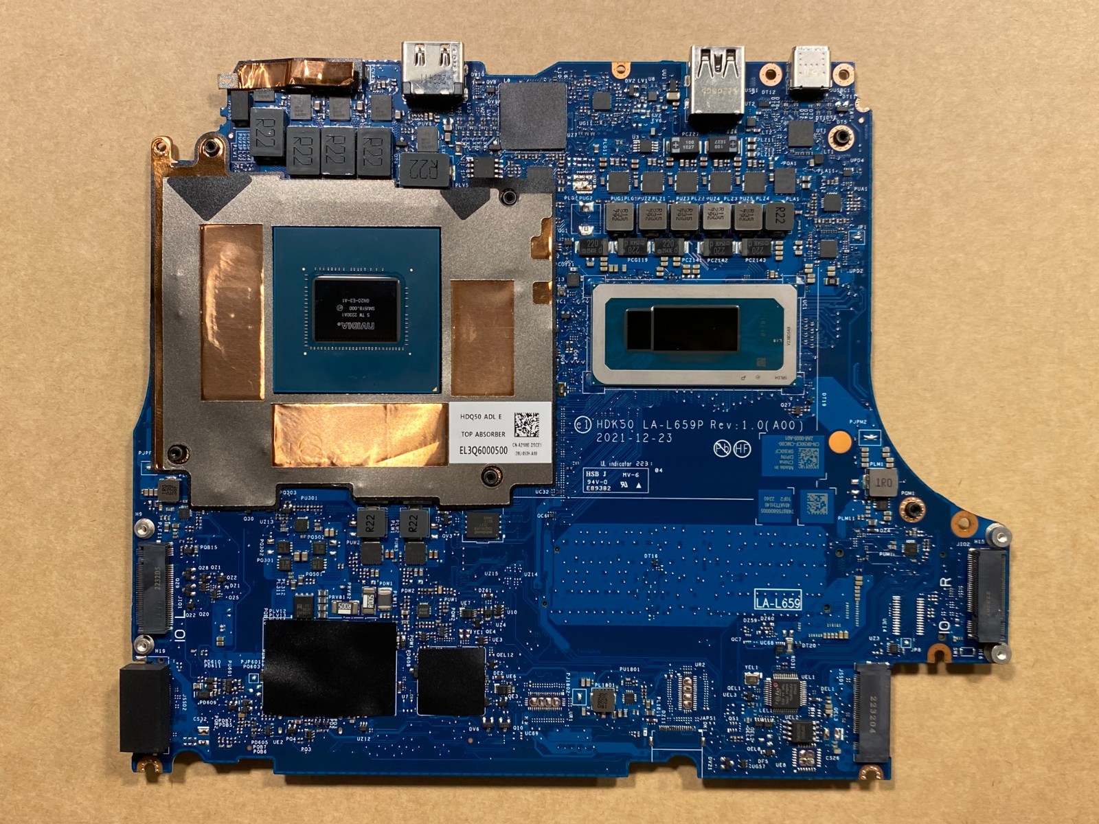 NEW Dell G15 5520 Motherboard Intel i9-12900H Nvidia RTX3060 K50CF LA-L659P