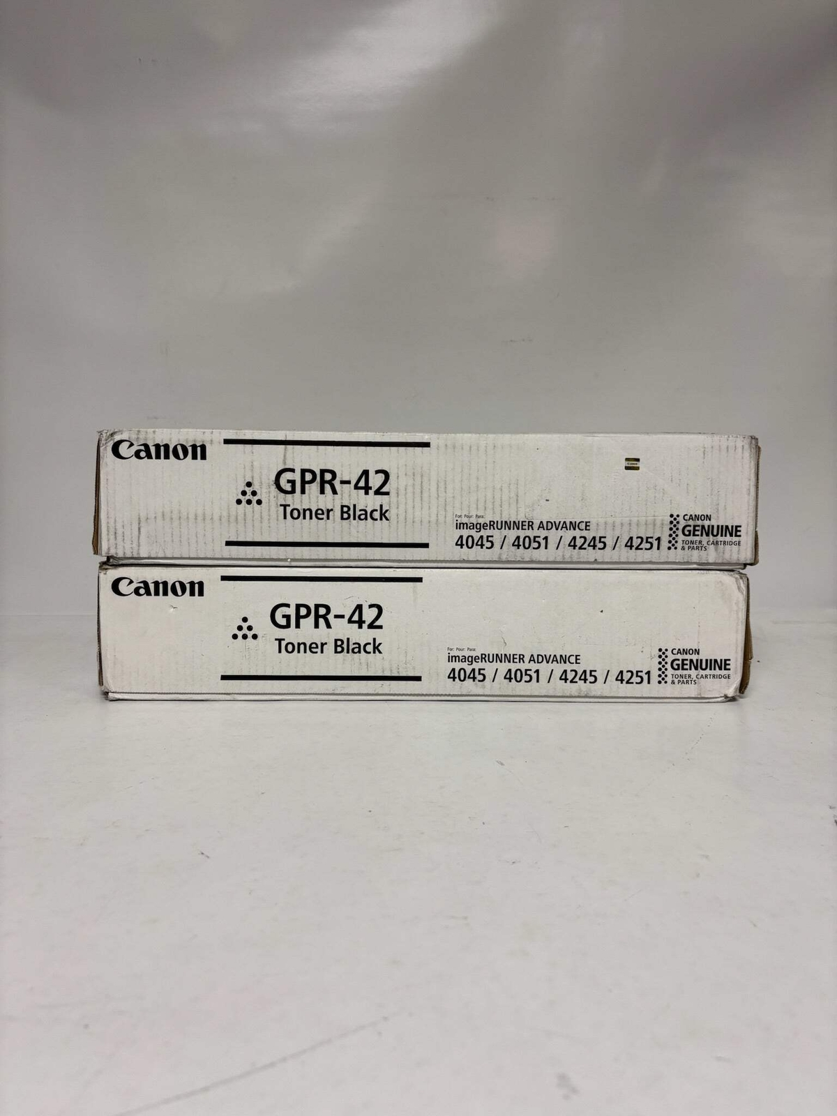 2 New OEM Canon iR ADVANCE 4045,4051,4245,4251 Black Toners GPR-42, 4791B003