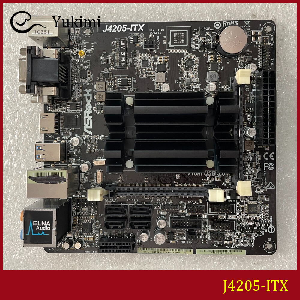 FOR ASROCK J4205-ITX DDR4 *2 16GB HDMI 2.0 DVI-D D-Sub Mini-ITX Motherboard Test