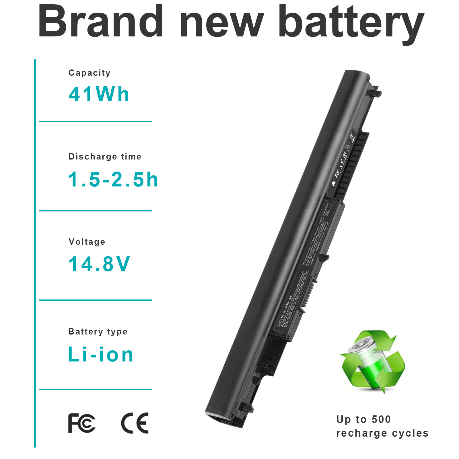 Rechargeable for HP HS03 HS04 807956-001 807611-421 807611-141 Laptop Battery
