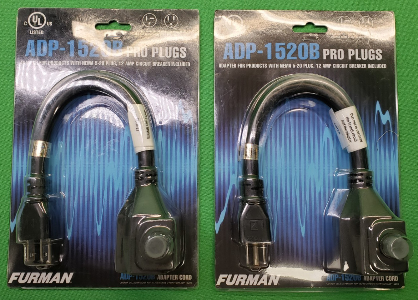 *Lot Of 2* Furman ADP-1520B Pro Plugs Adapter Cord New