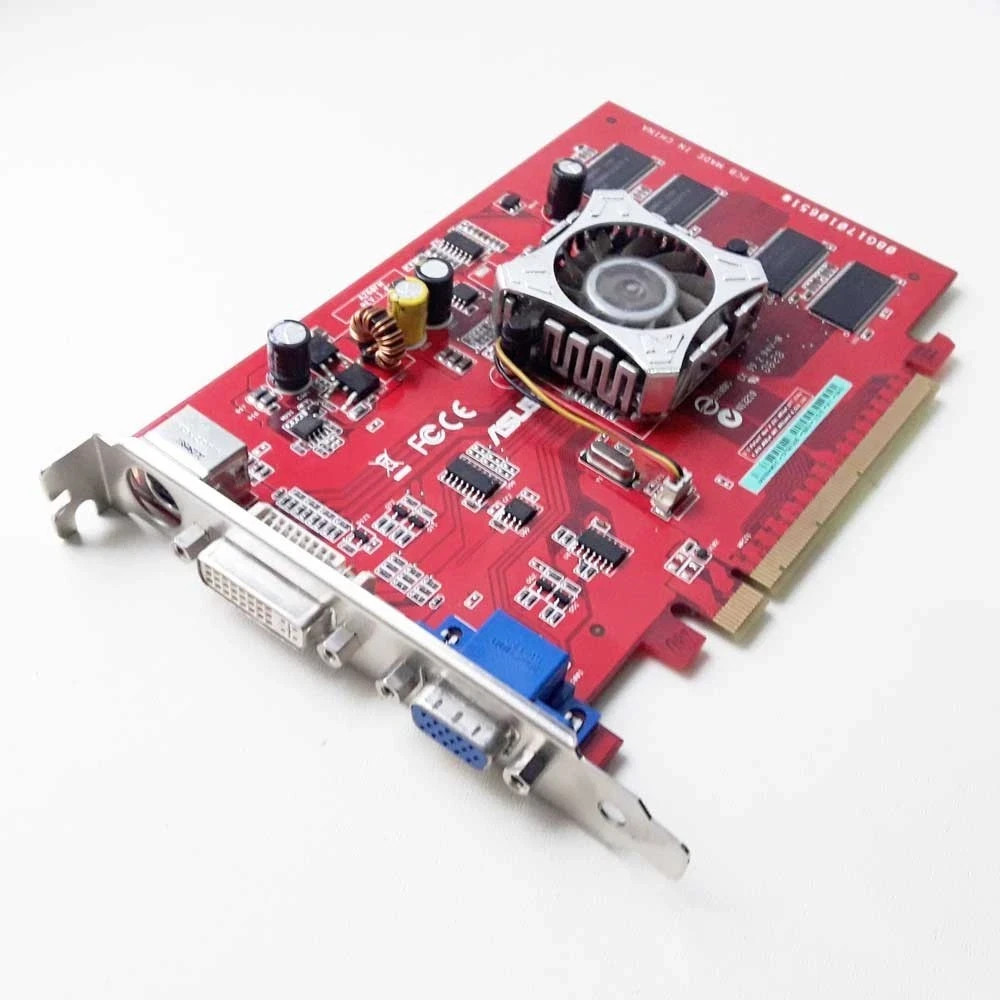 AU SELLER VINTAGE GPU ASUS ATI Radeon X300SE A260FM REV:1.01 128MB -TESTED IN EC