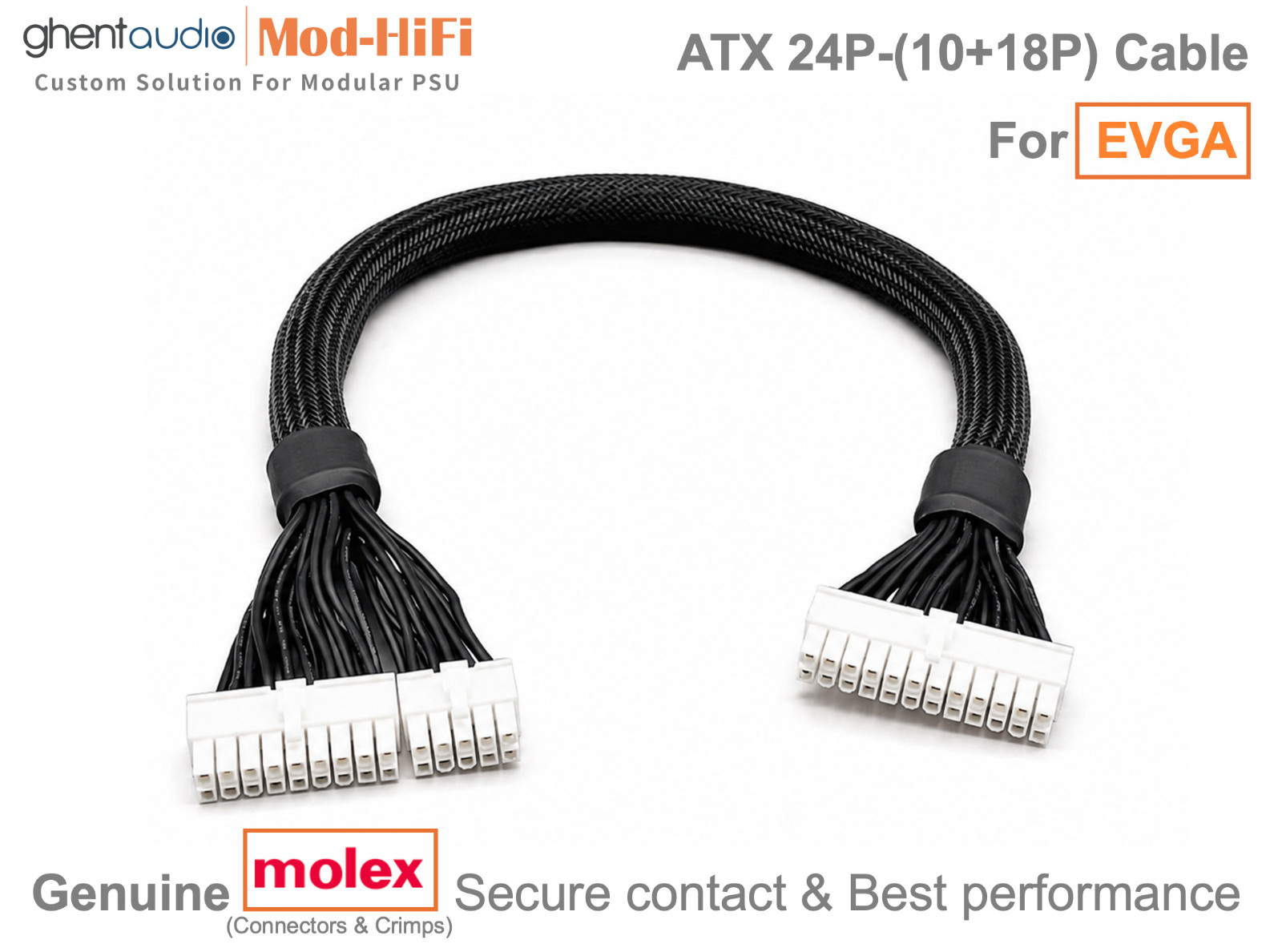 ⚡️ATX 24-Pin Cable for EVGA SuperNOVA T2 1600W 1000W 850W -📏60cm/24inch
