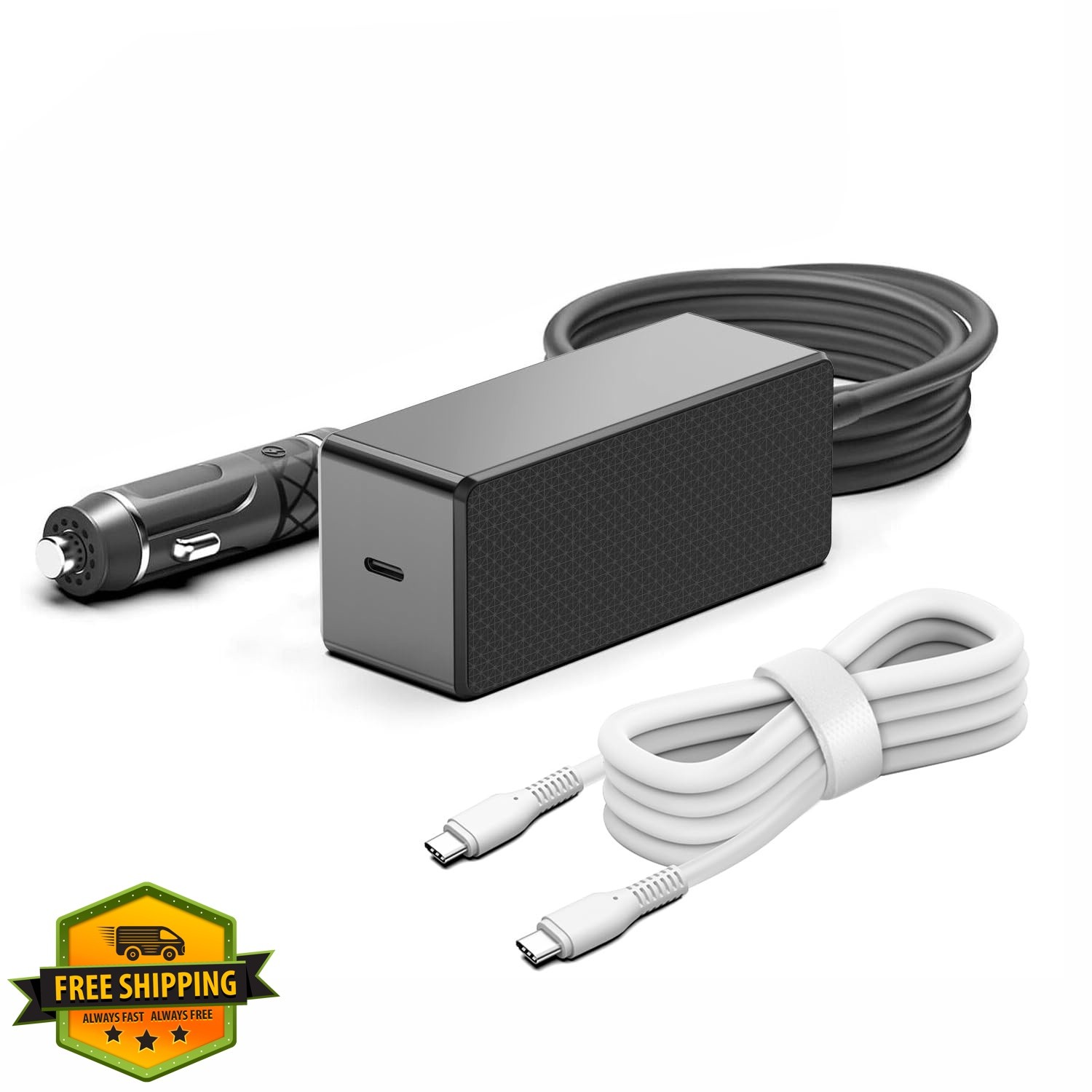 HKY 140W USB-C Laptop Car Charger PD3.1 DC Adapter