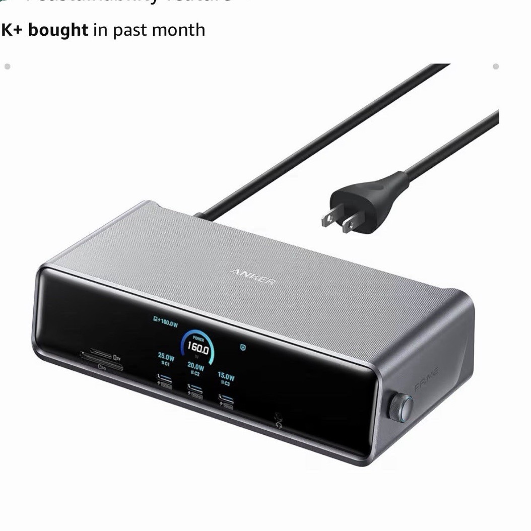 Anker Prime Docking Station DL7400 14-in-1 Triple Display DisplayLink 140W