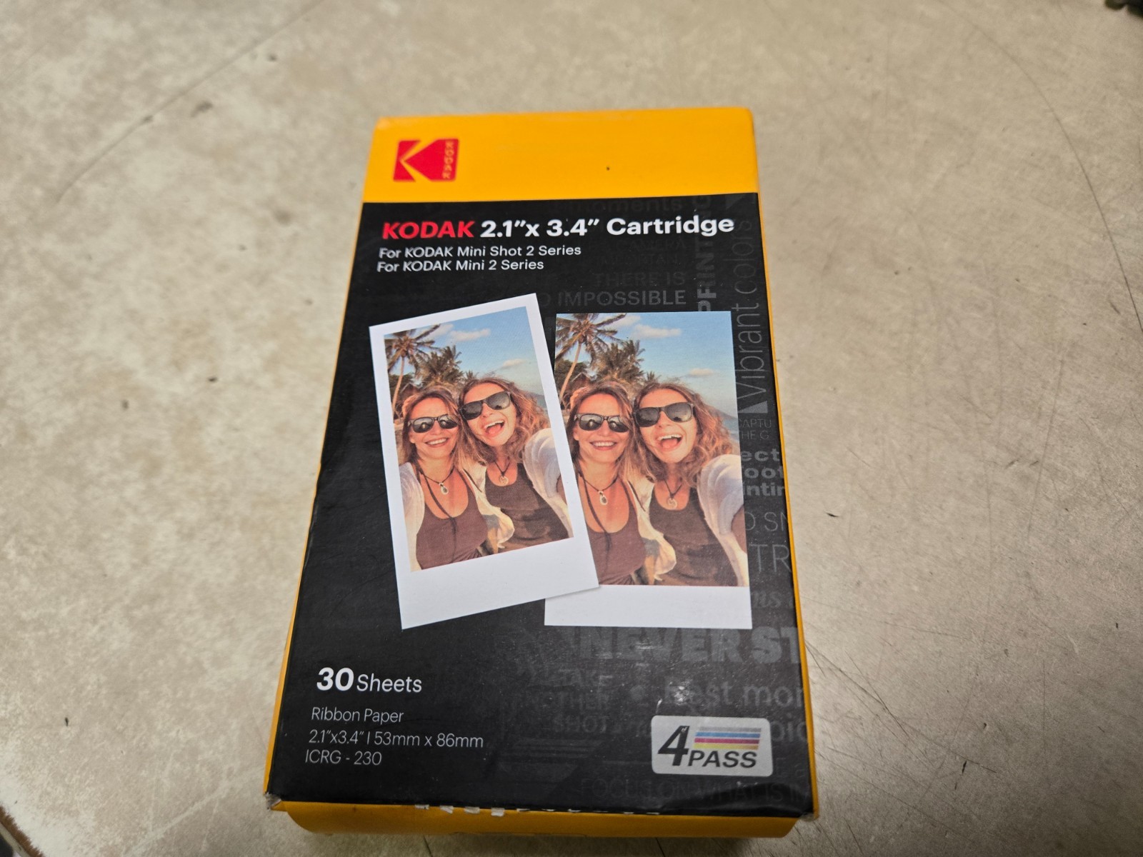 Kodak ICRG-230 Instant Cartridge Sealed Genuine 30 sheets