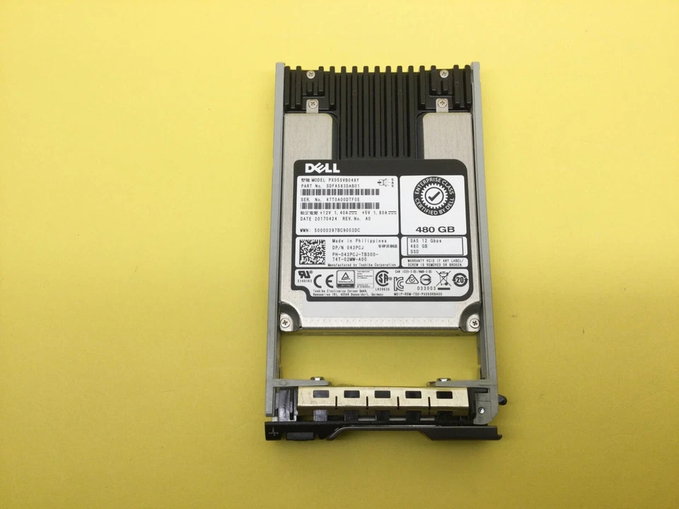 New 43PCJ 043PCJ PX05SVB048Y DELL 480GB SAS 12Gbps Mixed Use 2.5'' Internal SSD