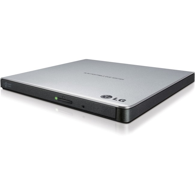 LG GP65NS60 Ultra Slim Portable DVD Burner and Drive w/ M-Disc Support (Silver)