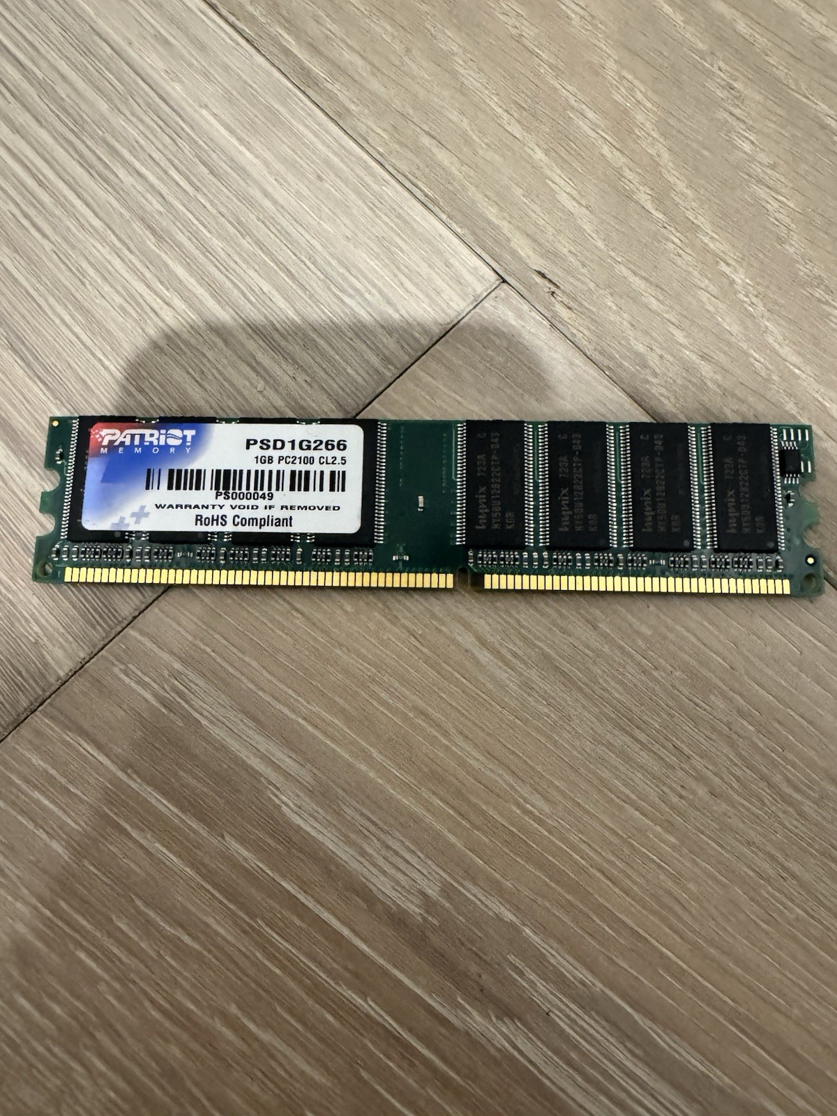 Patriot 1GB PC3200 RAM PSD1G400 DDR-400 PS000061 Memory DDR1