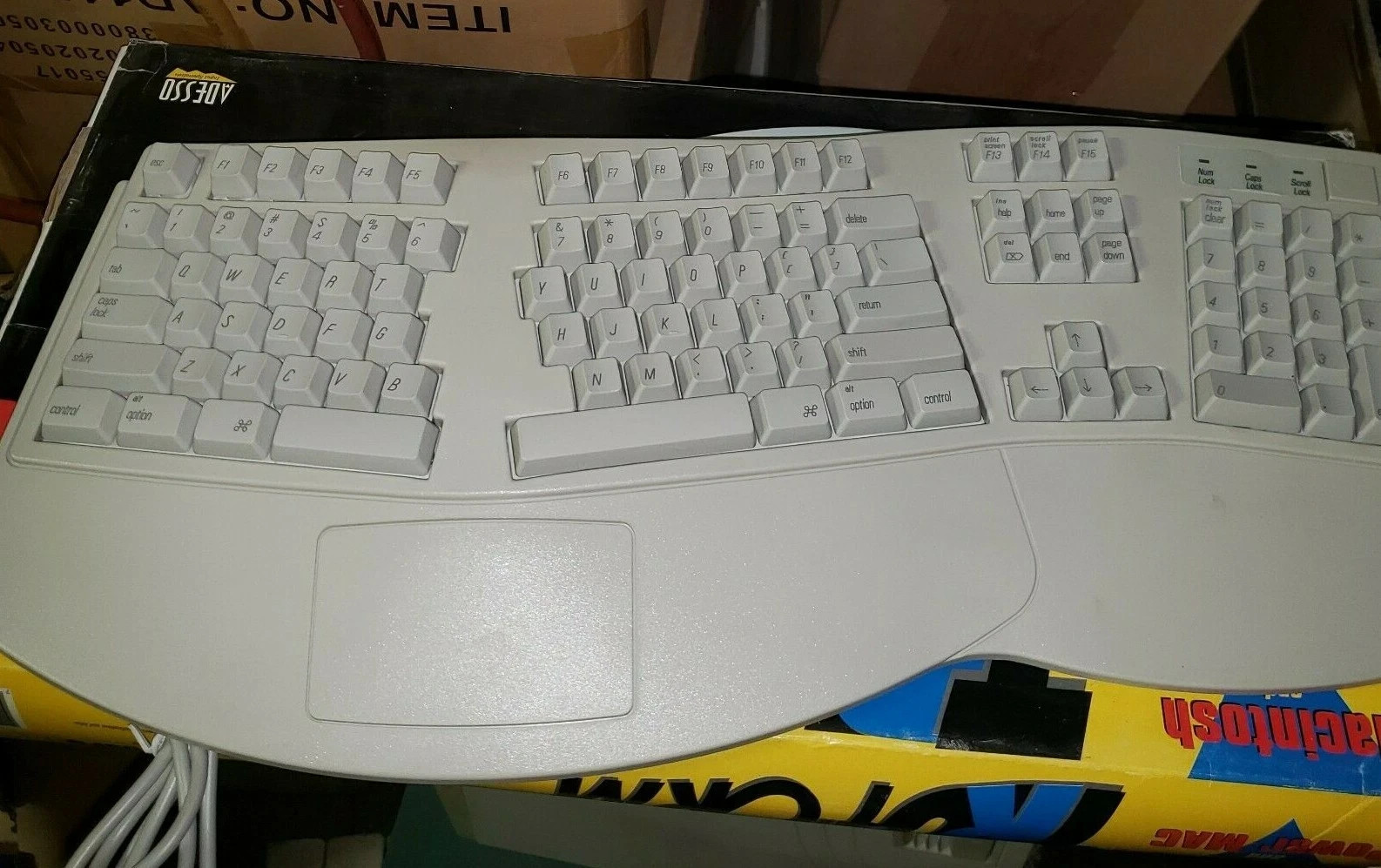 Adesso TruForm Keyboard for Macintosh ADB Apple Desktop Bus Mac Vintage NEW
