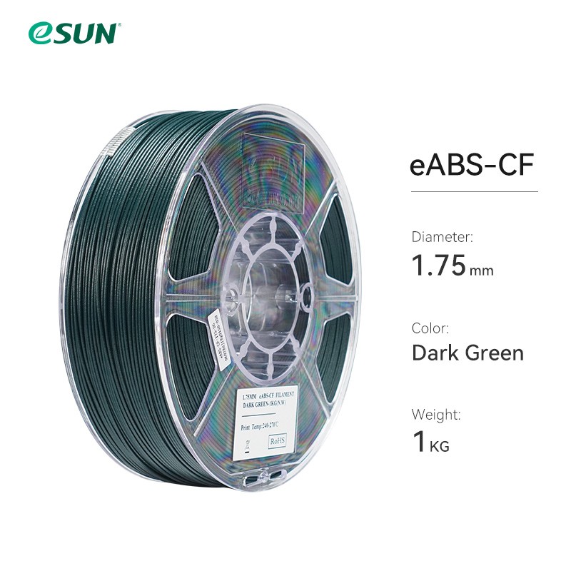 10kg eSUN ABS CF 3D Printer Filament High-Strength Carbon Fiber  Filament 1.75mm