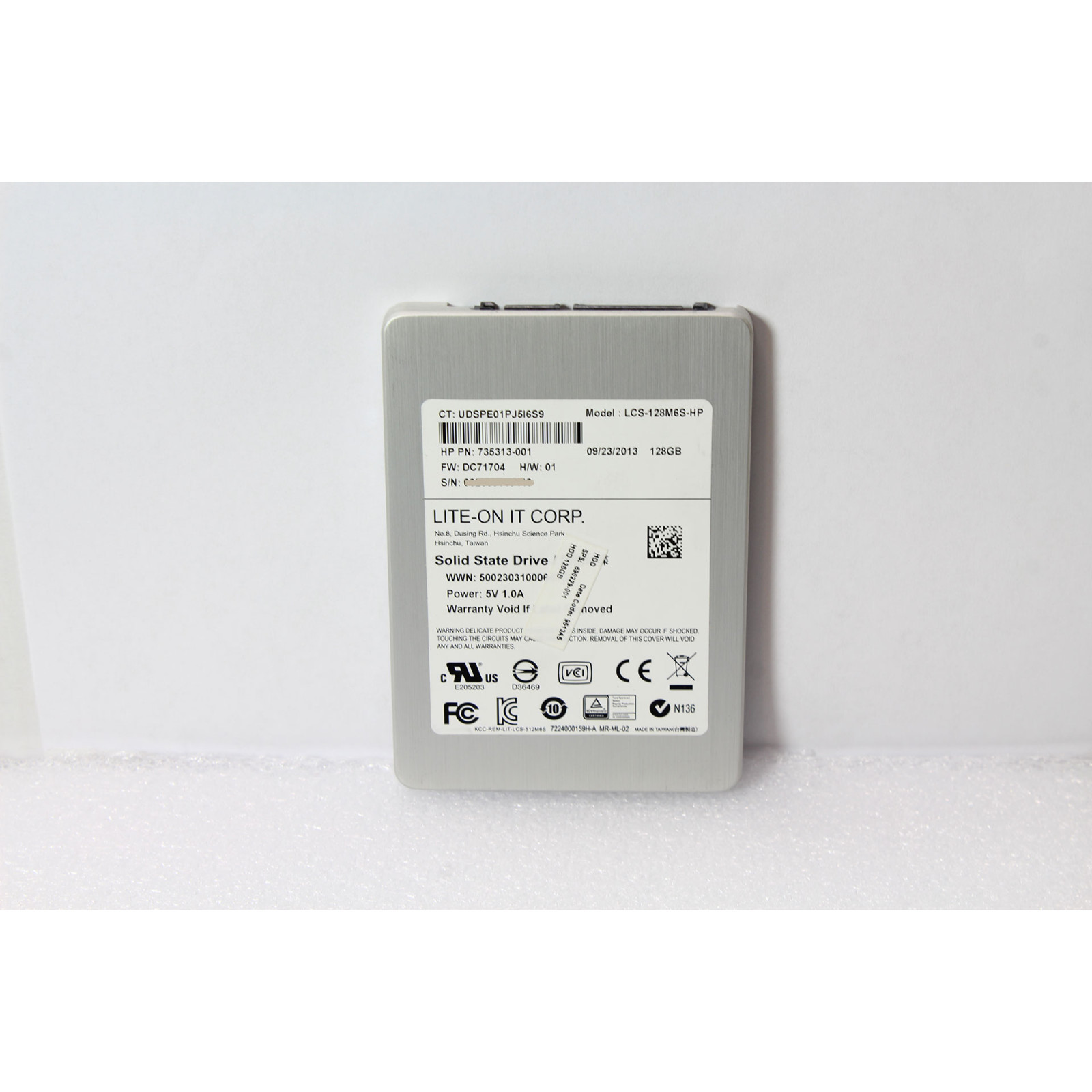 HP LITE-ON IT 128GB LCS-128M6S-HP SSD SATA 2.5" DC71704 735313-001 690229-001