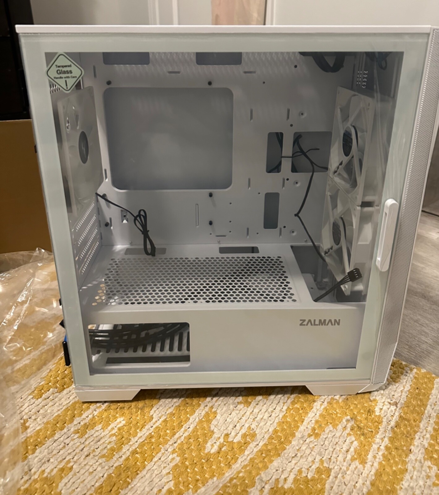 Zalman Z1 Iceberg mATX Mini Tower Gaming Computer Cases, Hinged Side Panel & Tem