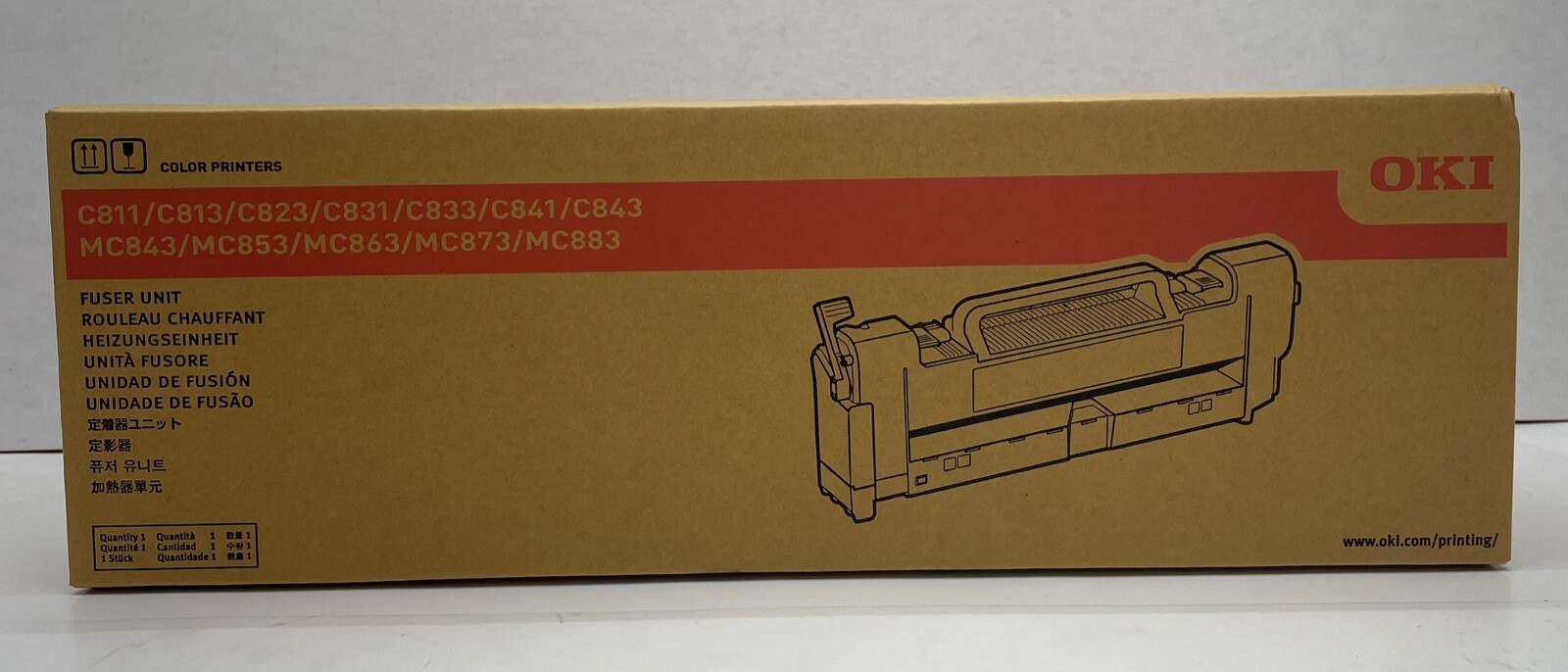 New OEM OKI Okidata C811 C813 C823 C831 C833 C841 C843 Fuser Unit 120V 44848804