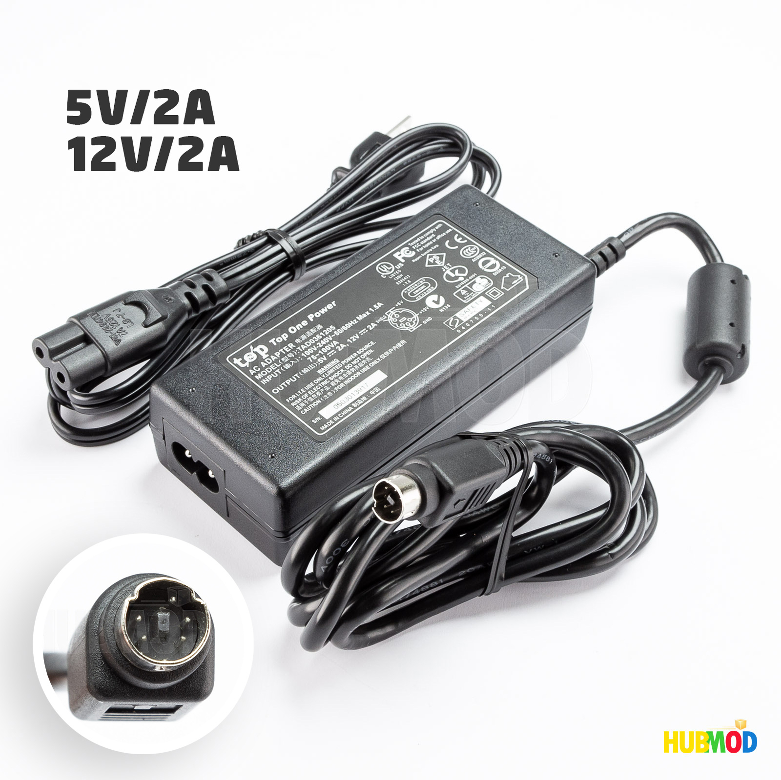 5-Pin Genuine TOP One Power Adaptec ACS-100/200 AC Adapter Charger TAD0361205